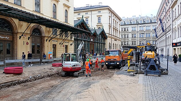 Rekonstrukce tramvajové trati u Masarykova nádraí