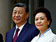 ínský prezident Si in-pching a jeho manelka Pcheng Li-jüan pijídjí do...