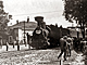 První vlak Bohuovic do Terezína vyfocený u výhybky v míst nkdejí...