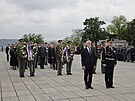 Prezident Petr Pavel pi vzpomínkové akci k uctní památky druhé svtové války...