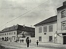 Pohled na dnen brnnskou ulici Kenovou v roce 1909. Prv v Kenov stl...