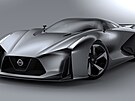 Nissan Vision 2020 evokoval moný budoucí vývoj kupé GT-R. Byl pohánn...
