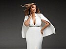 Tyra Banksová jako modelka pro zna�ku Karen Millen a plus size kolekci ICONS...