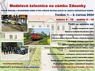 Plakát akce Modelová eleznice na zámku Zdounky
