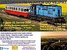 Plakát akce Historickým vlakem do Vejprt