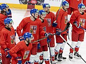 Hokejová reprezentace potetí trénovala v Praze.