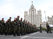 V Rusku v Moskv probíhá píprava vojenské pehlídky na Den vítzství, kterým...