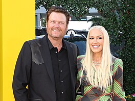 Blake Shelton a Gwen Stefani na premiée filmu Kaskadér v Los Angeles (30....