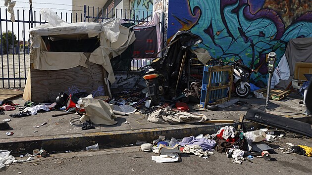 Los Angeles trp v poslednch letech rostouc poet lid ijcch na ulici. Situace je v nkterch stech msta nenosn, navzdory zsahm ze strany ad. (22. bezna 2024)