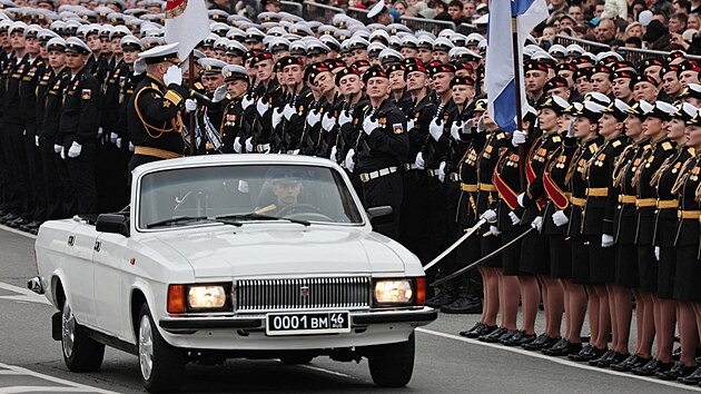 V Moskv se ve tvrtek kon tradin vojensk pehldka k oslavm konce druh svtov vlky. (9. kvtna 2024)