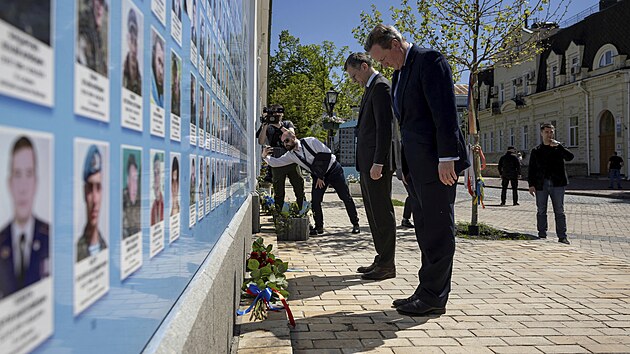 Britsk ministr zahrani David Cameron na nvtv Kyjeva (2. kvtna 2024)