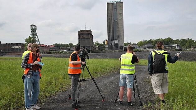 Ob betonovou skipovou v Dolu Lazy u Orlov na Karvinsku ek odstel. (7. kvtna 2024)