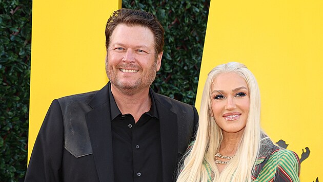 Blake Shelton a Gwen Stefani na premiéře filmu Kaskadér v Los Angeles (30. dubna 2024)