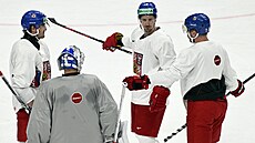 �e�tí hokejisté absolvovali v Praze t�etí trénink p�ed MS.