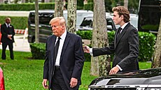 Donald Trump a Barron Trump (18. ledna 2024)