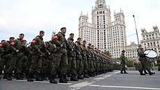 V Rusku v Moskv probíhá píprava vojenské pehlídky na Den vítzství, kterým...