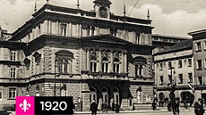 Podoba opavského divadla v roce 1920, tedy po pestavb v novorenesanním stylu...