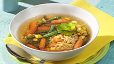 Zeleninová polévka s rýí