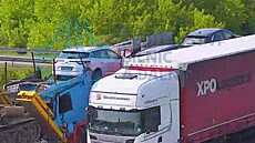 Slo�ky IZS zasahují u dopravní nehody na dálnici D1 na 376,5 km sm�rem na...