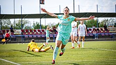 Martina �urnovská po gólu do sít� Slovácka