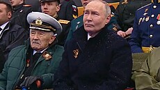 Ruský prezident Vladimir Putin na vojenské p�ehlídce v Moskv�. Tohoto 9. kv�tna...
