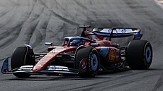 Charles Leclerc z Ferrari v kvalifikaci sprintu na Velké cen Miami F1.