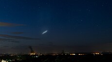 Objekt na nebi zachytil fotograf Michal Krou�el z Prahy. (3. kv�tna 2024)