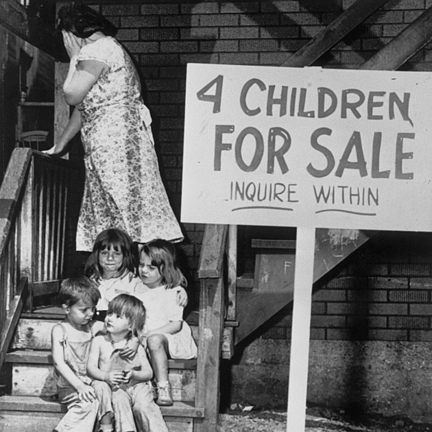 Krkavčí matka prodala své děti za dva dolary, fotka otřásla Amerikou