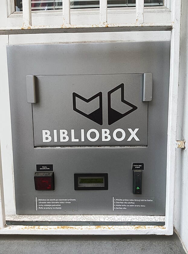 Bibliobox v Jeruzalémské ulici 