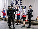 Dva fanouci se v arén v Praze podle slov policie poprali se sekuritní...
