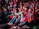 Atmosféra ve fanzón na zápase esko - Dánsko. (15. kvtna 2024)