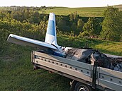 Pi pádu dvoumístného letadla Skyleader 600 v pondlí 13. kvtna v katastru...