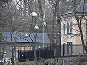 Policie zasahuje u izraelské ambasády ve Stockholmu. (31. ledna 2024)
