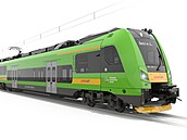 Nová vlaková jednotka urená pro RegioJet v Ústeckém kraji (15. kvtna 2024)
