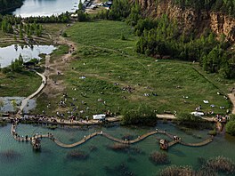Souástí arboreta jsou dv velká jezera  Zbiornik Wydra a Zbiornik Orka. 