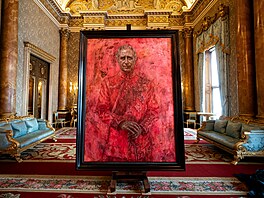 Oficiální portrét britského krále Karla III. namaloval portrétista Jonathan...