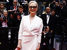 Hereka Meryl Streepová na zahájení filmového festivalu v Cannes...