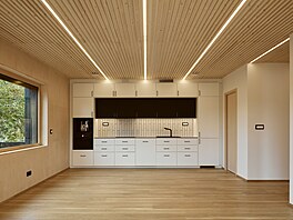 Naopak sv�tlé d�evo v interiéru zklid�uje a tvo�í kvalitní prost�edí k �ivotu.