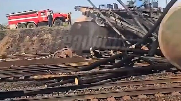 Na jihu Ruska vykolejil nkladn vlak