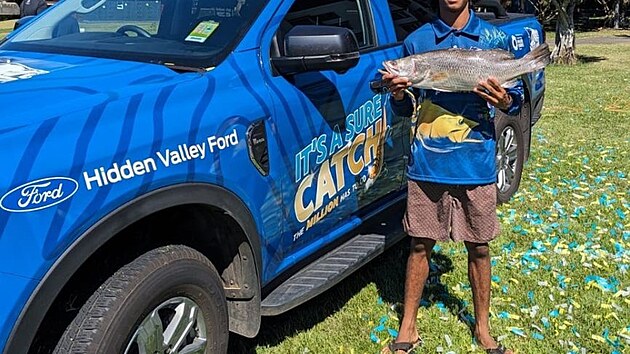 P�vod n�zvu t�to ryby vych�z� z australsk�ho domorod�ho jazyka a v p�ekladu znamen� �velk� ���n� ryba�.