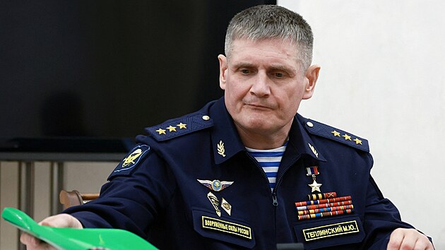 Velitel vsadkovch vojsk Michail Teplinskij (15. kvtna 2024)