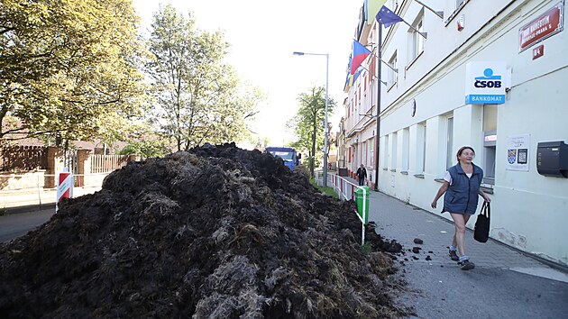 Ped mstskm adem v praskch eporyjch se v ter rno objevila hromada hnoje. Starostovi Pavlovi Novotnmu z ODS mu ji tam pivezli aktivist podporujc zemdlsk protesty. (14. kvtna 2024)