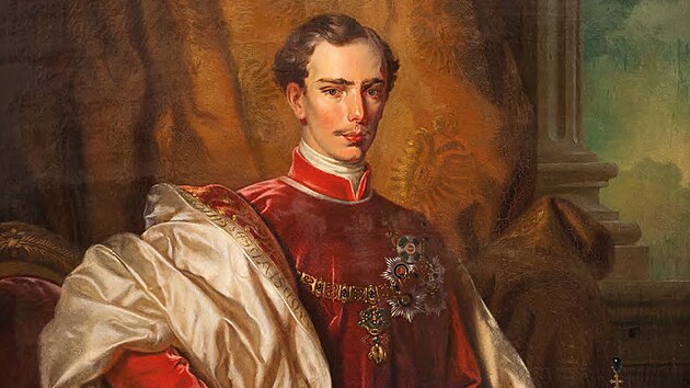 Portrt mladho rakouskho csae Frantika Josefa I. od male Josefa Mnesa, kter vznikl pi pleitosti prvn panovnkov nvtvy Opavy v roce 1851. (18. kvtna 2024)