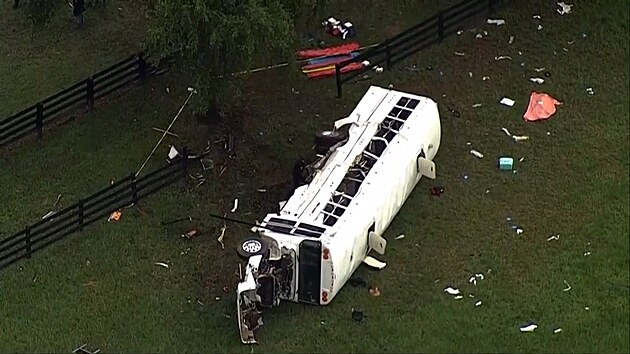 Pi nehod autobusu na Florid zemelo osm lid