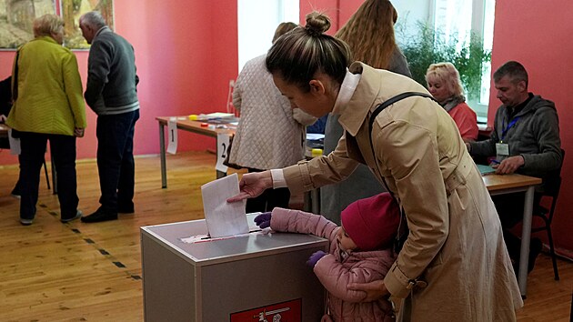 Prvn kolo litevskch prezidentskch voleb, v nm s nskokem zvtzila dosavadn hlava sttu Gitanas Nausda. (12. kvtna 2024)