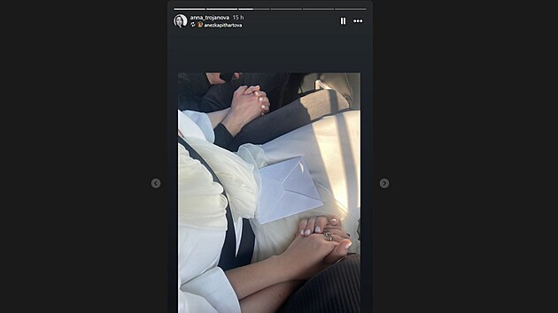 Anna Trojanov sdlela na Instagramu fotky ze svatby. (12. kvtna 2024)