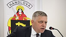 Premiér Robert Fico (Smer-SD) zahajuje jednání vlády v Handlové v okrese...