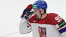 Daniel Vo�enílek v utkání se �výcarskem.