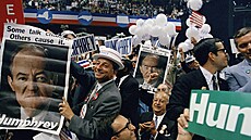 Start pedvolebního sjezdu Demokratické strany v Chicagu (20. srpna 1968)
