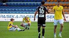 Zklamaní jihlav�tí fotbalisté po domácí proh�e s Viktorií �i�kov